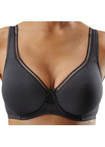 sheego Gro&szlig;e Gr&ouml;&szlig;en Minimizer-BH, schwarz+wei&szlig;, Gr&ouml;&szlig;e 85D - Damen