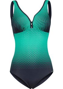 Sun Marin sheego Gro&szlig;e Gr&ouml;&szlig;en Badeanzug mit Brustst&uuml;tze, marine-mint-bedruckt, Gr&ouml;&szlig;e 48B - Damen