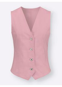 sheego Große Größen Jeansweste mit tailliertem Schnitt, hortensie, Größe 52 - Damen