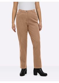 sheego Gro&szlig;e Gr&ouml;&szlig;en 5-Pocket-Jeans mit Stretch-Anteil, camel, Gr&ouml;&szlig;e 245 - Damen