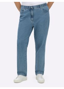 sheego Gro&szlig;e Gr&ouml;&szlig;en 5-Pocket-Jeans mit innenliegendem Dehnbund, blue-bleached, Gr&ouml;&szlig;e 26 - Damen