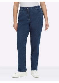 sheego Große Größen 5-Pocket-Jeans mit innenliegendem Dehnbund, blue-stone-washed, Größe 36 - Damen