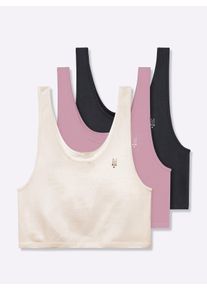 Speidel sheego Gro&szlig;e Gr&ouml;&szlig;en Bustier ohne Seitenn&auml;hte, mauve + schwarz + champagner, Gr&ouml;&szlig;e 48/50 - Damen