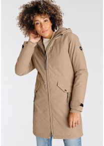Polarino sheego Gro&szlig;e Gr&ouml;&szlig;en Funktionsparka, beige, Gr&ouml;&szlig;e 52 - Damen