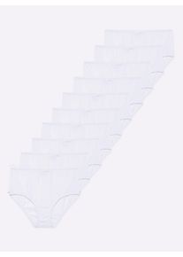 w&auml;schepur sheego Gro&szlig;e Gr&ouml;&szlig;en Taillenslip in Single-Jersey-Qualit&auml;t, wei&szlig;, Gr&ouml;&szlig;e 38 - Damen