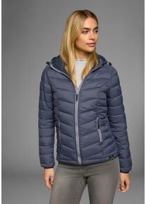 Polarino sheego Gro&szlig;e Gr&ouml;&szlig;en Steppjacke, rauchblau, Gr&ouml;&szlig;e 46 - Damen