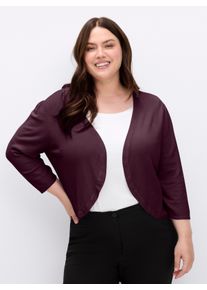 sheego Große Größen Bolero in Feinstrick-Qualität, burgund, Größe 54 - Damen