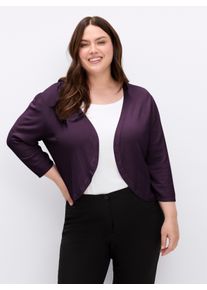 sheego Große Größen Bolero in Feinstrick-Qualität, traube, Größe 46 - Damen