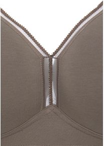 sheego Gro&szlig;e Gr&ouml;&szlig;en T-Shirt-BH, mocha-mousse+wei&szlig;, Gr&ouml;&szlig;e 80C - Damen