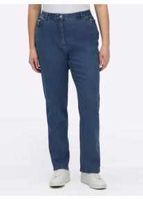 sheego Gro&szlig;e Gr&ouml;&szlig;en 5-Pocket-Jeans gerade geschnitten, blue-stone-washed, Gr&ouml;&szlig;e 23 - Damen