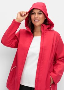sheego Große Größen Softshelljacke winddicht, atmungsaktiv, rot, Größe 56 - Damen