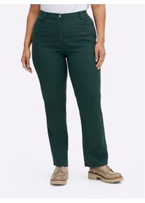 sheego Gro&szlig;e Gr&ouml;&szlig;en Stretch-Hose mit Nieten an den Taschen, tannengr&uuml;n, Gr&ouml;&szlig;e 44 - Damen