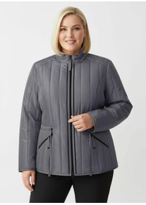 sheego Große Größen Steppjacke mit Längssteppung, anthrazit, Größe 38 - Damen