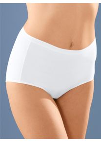 Nina von C. sheego Gro&szlig;e Gr&ouml;&szlig;en Taillenslip aus Baumwoll-Stretch, wei&szlig;, Gr&ouml;&szlig;e 50 - Damen