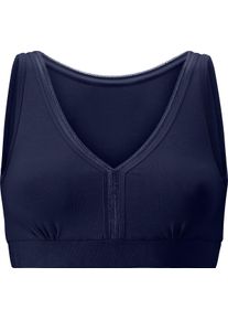 w&auml;schepur sheego Gro&szlig;e Gr&ouml;&szlig;en Bustier mit Unterbrustband, marine, Gr&ouml;&szlig;e 46 - Damen