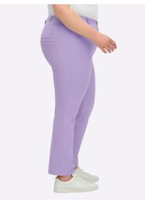 COSMA sheego Große Größen Funktionshose schmutzabweisend und knitterarm, lavendel, Größe 96 - Damen