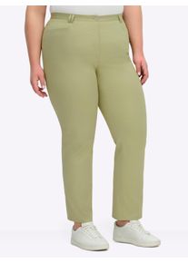 COSMA sheego Gro&szlig;e Gr&ouml;&szlig;en Funktionshose schmutzabweisend und knitterarm, lindgr&uuml;n, Gr&ouml;&szlig;e 54 - Damen