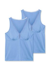 wäschepur sheego Große Größen BH-Hemd mit elastischem Zierband, himmelblau, Größe 40 - Damen