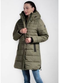 Polarino sheego Gro&szlig;e Gr&ouml;&szlig;en Wintermantel, khaki, Gr&ouml;&szlig;e 44 - Damen