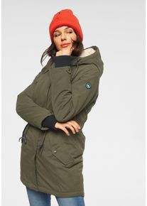 Polarino sheego Gro&szlig;e Gr&ouml;&szlig;en Funktionsparka, khaki (outdoorparka aus nachhaltigem material), Gr&ouml;&szlig;e 36 - Damen