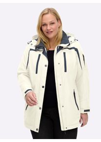 sheego Gro&szlig;e Gr&ouml;&szlig;en Funktionsjacke wind- und wasserabweisend, wei&szlig;, Gr&ouml;&szlig;e 19 - Damen