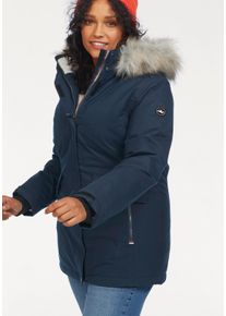 Polarino sheego Gro&szlig;e Gr&ouml;&szlig;en Funktionsparka, marine-meliert, Gr&ouml;&szlig;e 50 - Damen