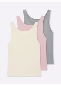 w&auml;schepur sheego Gro&szlig;e Gr&ouml;&szlig;en Achseltop mit breiten Tr&auml;gern, flamingo + aquamarin + wei&szlig;, Gr&ouml;&szlig;e 48/50 - Damen