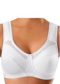 sheego Große Größen Sport-BH, weiß, Größe 100B - Damen