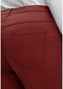 sheego Gro&szlig;e Gr&ouml;&szlig;en Stretch-Hose mit Passformsattel vorne und hinten, rotbraun, Gr&ouml;&szlig;e 44 - Damen