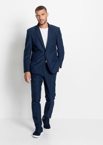 bonprix Anzug Slim Fit (2-tlg.Set), blau, Gr.58, Modischer 2teiliger Anzug bestehend aus Sakko und Hose