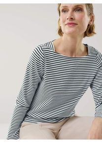 Walbusch Baumwollshirt Ripp Ringel