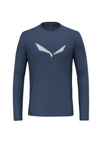 Salewa Solidlogo Dry L/S Tee Longsleeve Herren Wandern (Gr XXL |blau)