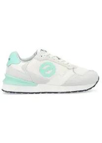 NO NAME f&uuml;r Damen. QNIPSM0 Tova Runner Turnschuhe aus Leder und Mesh mit hellgrauer, leichter Sohle (36), Wohnung, Schn&uuml;rsenkel, L&auml;ssig