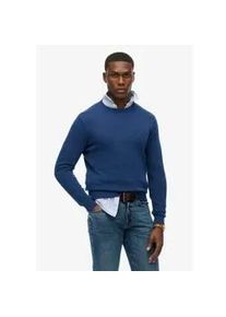 Superdry f&uuml;r Herren. M6110691A Essentials Pullover navy (3XL), L&auml;ssig, Baumwolle, Marine