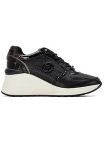 Carmela f&uuml;r Damen. 16244401-NEGRO Leder Turnschuhe 162444 schwarz (41), 3 bis 5 cm, Schn&uuml;rsenkel, L&auml;ssig