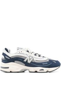 New Balance Low-Top Sneaker - Layered Design Sneakers With Chunky Sole - Gr. 9_5 - in Blau - f&uuml;r Damen