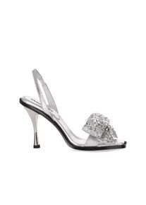 Dsquared2 Sandalen - Holiday Party Silver Heeled Sandal - Gr. 39 (EU) - in Silber - f&uuml;r Damen