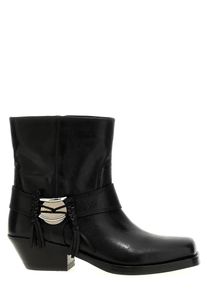 Isabel Marant Stiefel - 'Akson Gaucho' Ankle Boots - Gr. 36 (EU) - in Schwarz - f&uuml;r Damen