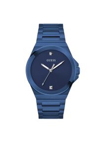 Guess Uhren - Quarz-Analoguhr Vinyl - Gr. unisize - in Blau - f&uuml;r Damen