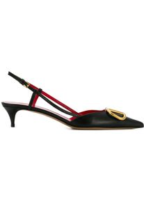 Valentino Garavani Hohe Schuhe - "Vlogo Signature" Slingback Pumps Black - Gr. 35,5 (EU) - in Schwarz - f&uuml;r Damen
