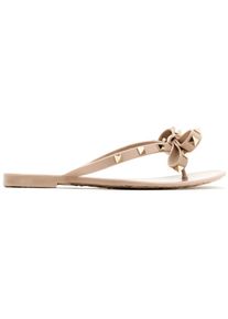 Valentino Garavani Sandalen - "Rockstud" Flip Flops &ndash; Pink - Gr. 41 (EU) - in Gold - f&uuml;r Damen