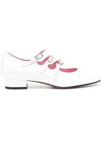 Carel Paris Hohe Schuhe - Mary Jane Pumps "Ariana" In White Patent Leather - Gr. 39 (EU) - in Wei&szlig; - f&uuml;r Damen