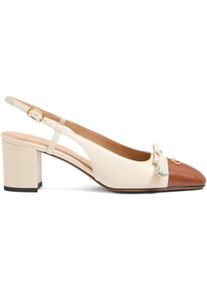 Valentino Garavani Hohe Schuhe - "Valet Du Roi" Slingback Pumps &ndash; Cream - Gr. 41 (EU) - in Wei&szlig; - f&uuml;r Damen