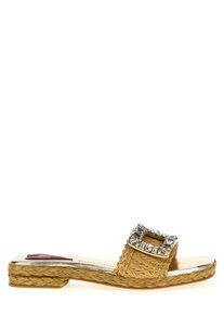 Roger Vivier Sandalen - Sandals Leather Brown - Gr. 39 (EU) - in Braun - f&uuml;r Damen