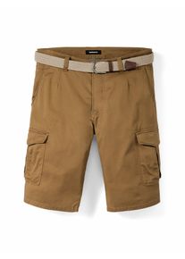 Walbusch Extraglatt G&uuml;rtel Cargo-Bermudas