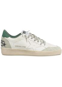 Golden Goose Deluxe Brand Golden Goose Low-Top Sneaker - Ball Star Sneakers - Leather - White/Green - Gr. 46 (EU) - in Beige - f&uuml;r Damen