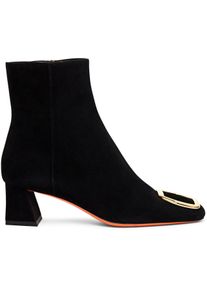 Santoni Stiefel - Suede midheel boot - Gr. UK_7_5 - in Wei&szlig; - f&uuml;r Damen