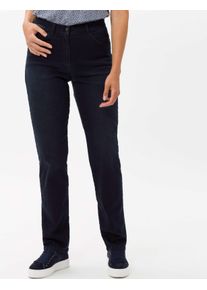 Raphaela by Brax Damen Five-Pocket-Hose Style CORRY SLASH DARK BLUE + EFFEKT, denim dunkelblau, Gr. 36