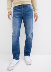bonprix Regular-Fit-Jeans Straight, blau, Gr.64, Gerade Jeans mit zweifarbigen N&auml;hten, 79% Baumwolle (organic)