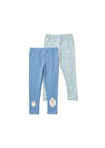 Tchibo - 2 Kinder-Leggings - Baby - Gr. 50/56 - blau/print